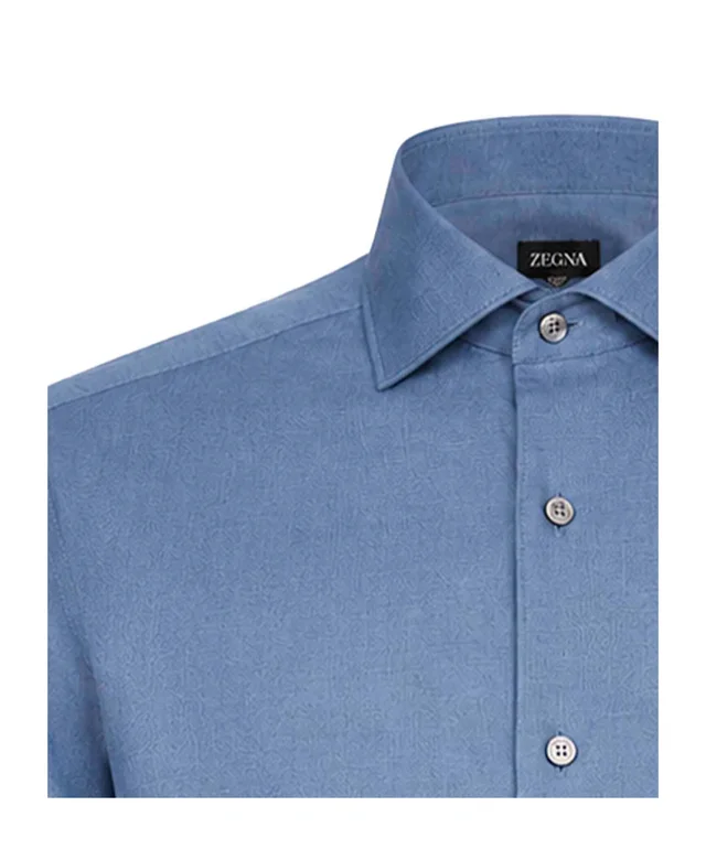 Zegna Semi-Spread Collar Shirt, photo 3 of 3 from SENSER