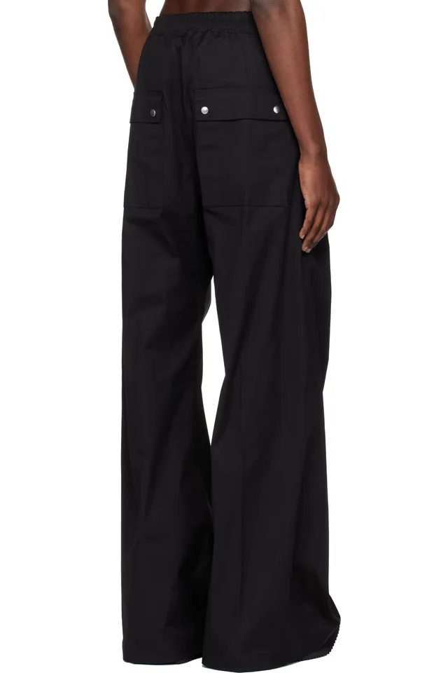 Rick Owens Black Temple Wide Bela Trousers, photo 3 of 4 from SSENSE