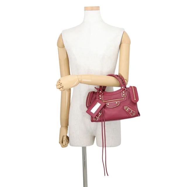 Balenciaga Classic Metallic Edge City 2WAY Handbag New Griotte390160 Leather Size Mini in Leather from GALLERY RARE, photo 4 of 18