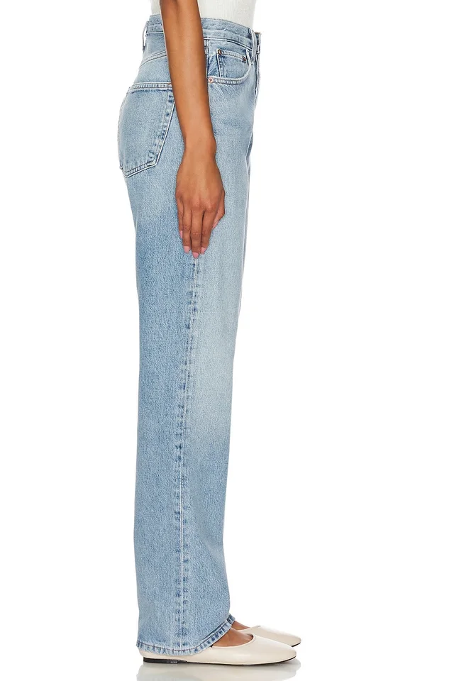 AGOLDE Kelly High Rise Relaxed Straight Jeans in Harmonic, photo 3 of 6 from REVOLVE (Canada)
