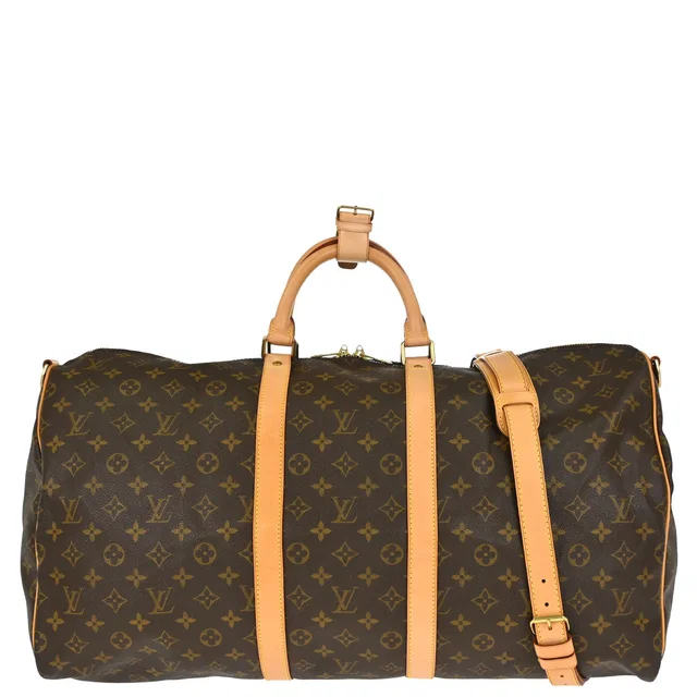 Louis Vuitton Monogram Keepall Bandouliere 55 Duffle Bag M41414 in Coated canvas from AMORE Vintage Tokyo