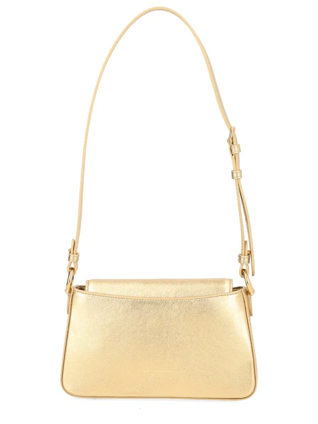 Dolce & Gabbana Leather Shoulder Bag — Gold in Gold Leather from HEWI