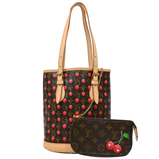 Louis Vuitton Monogram Cherry Bucket PM Tote Handbag M95012 in Canvas from AMORE Vintage Tokyo