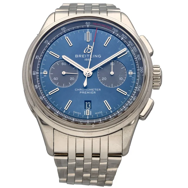 Breitling Premier B01 AB0118 42mm Stainless Steel Watch (Ex-Display) from H&T