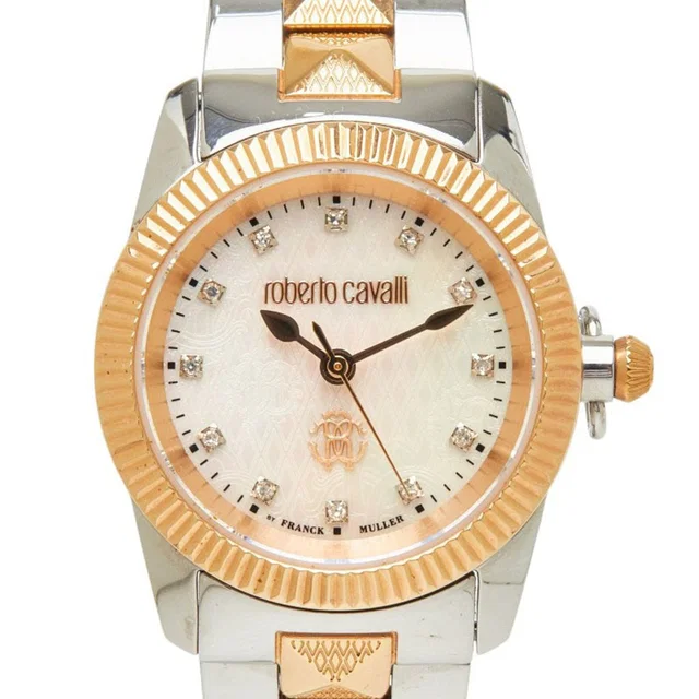 Roberto Cavalli X Franck Muller Watch, Mother-Of-Pearl Dial, Rv2l036m0111, Qu in gold from Poshmark