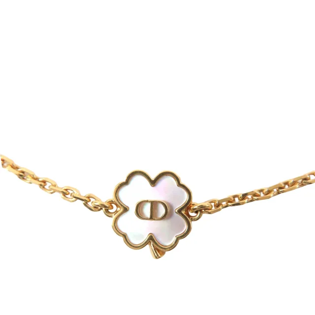 Dior Plated CD Mother of Pearl Destiny Necklace in gold from Her-Age, photo 2 of 8