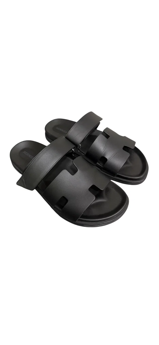 Hermès Chypre Sandals Black Sz42 in Black from Luxury Promise