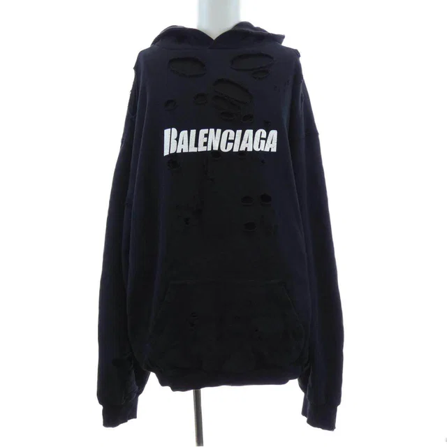 Balenciaga Caps Destroyed Hoodie from LuxUness