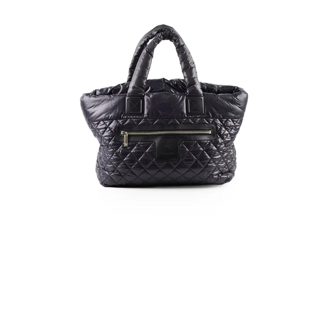Chanel Coco Cocoon Tote in Black Nylon from The Purse Affair