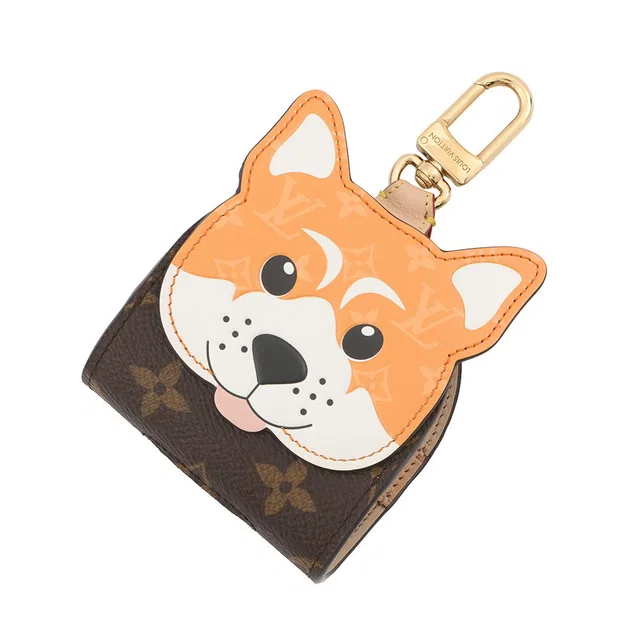 Louis Vuitton Dog Bag Holder Shiba Brown/MulticolorGI1260 Monogram Leather in Brown Leather from GALLERY RARE