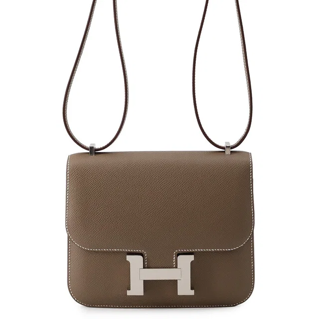 Hermès Constance3 Miroir Etoupe Epsom Size Mini in Taupe Epsom leather from GALLERY RARE