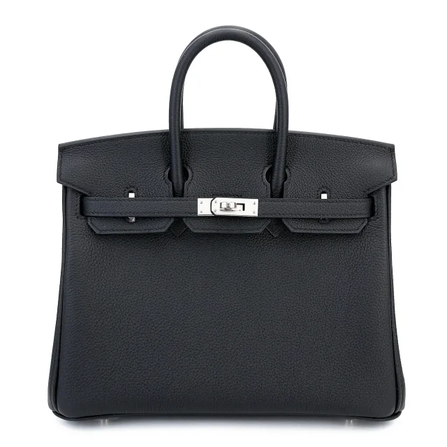 Hermès Birkin 25 Noir (89) in Black Togo leather from Ginza Xiaoma