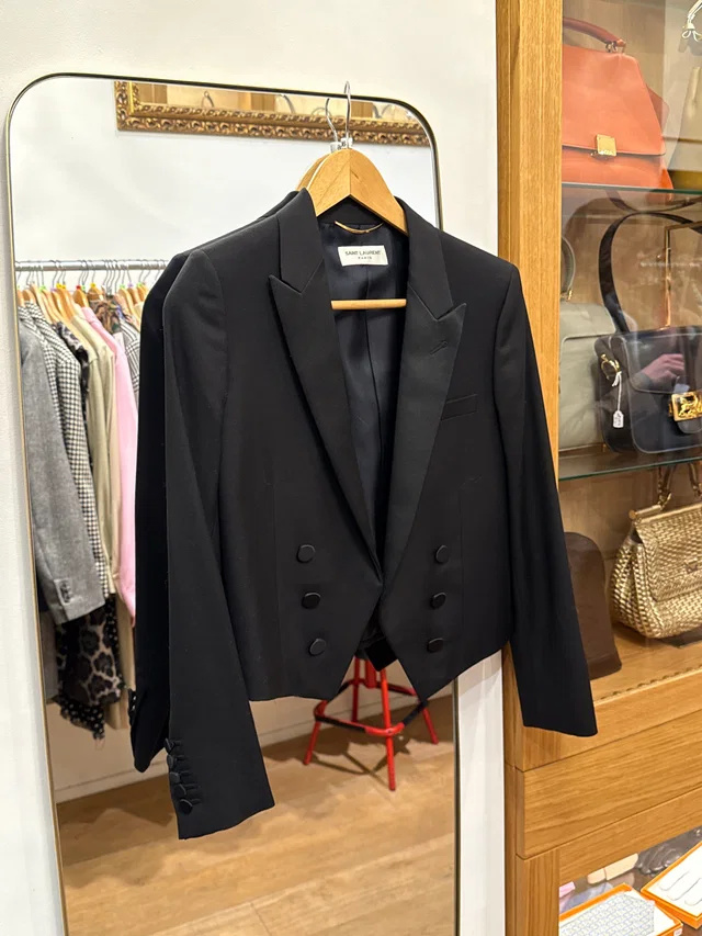 Saint Laurent Short sheater jacket in Wool from Luxury Promise