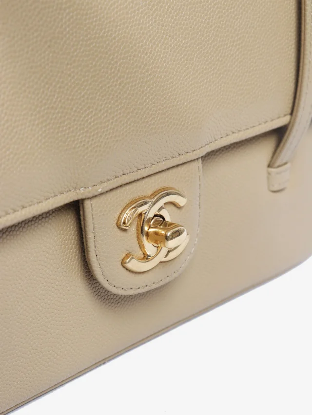 Chanel Beige 2026 Preppy Coco Flap bag in Beige Caviar leather from Sign of the Times, photo 5 of 9