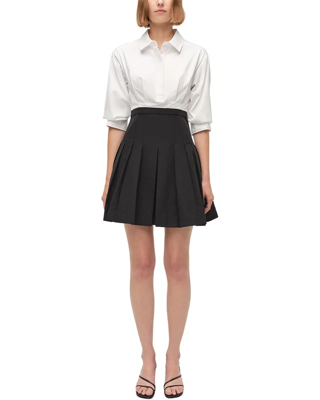SIMKHAI Sinclair Combo Mini Dress, image 1 of 1 from Rue La La