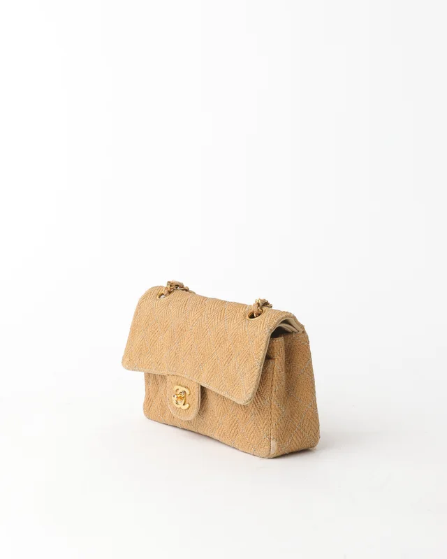 Chanel Classic Small Straw Double Flap Bag in Raffia from A Retro Tale, photo 2 of 10