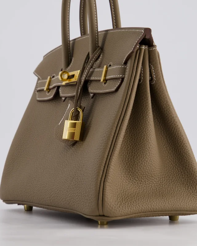 Hermès Birkin 25 Retourne Bag in Taupe Togo leather from Sellier, photo 12 of 21