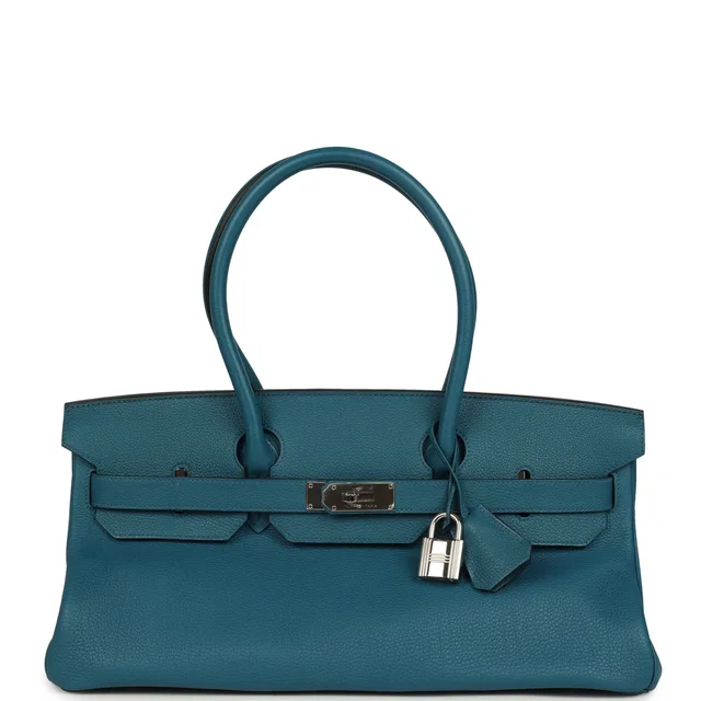 Hermès Vintage Shoulder Birkin 42 JPG Cobalt Togo Palladium Hardware in Togo leather from Madison Avenue Couture
