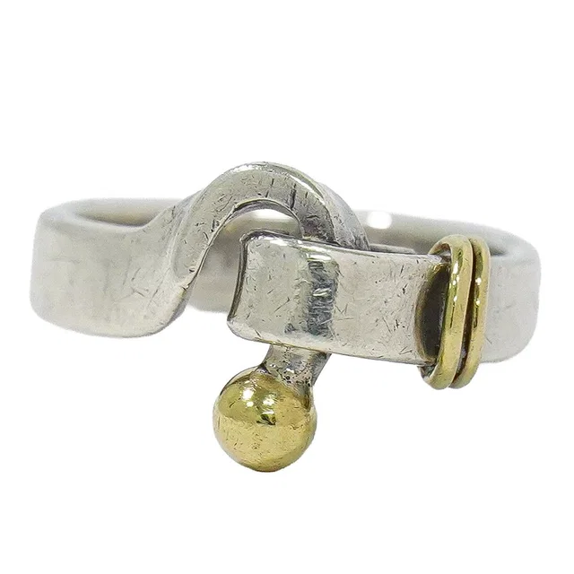 Tiffany & Co. Hook Eye Sterling 18K Yellow Gold Combination Ring Silver Yellow Gold in Yellow from The Reluxe