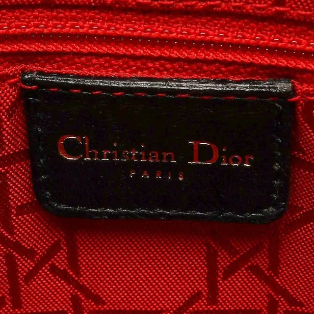 Large Lady Dior Handbag in Leather from A Retro Tale, photo 7 of 9