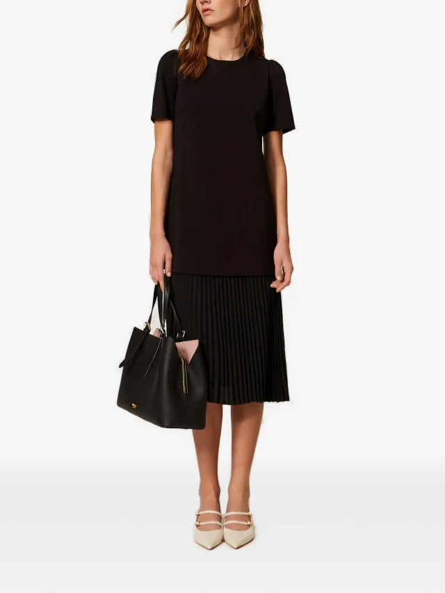 TWINSET recycled crêpe de chine midi dress, photo 2 of 4 from FARFETCH