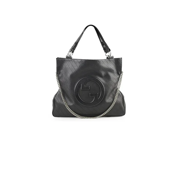 Gucci Soft Leather Large Tote Black in Black Leather from The Purse Affair
