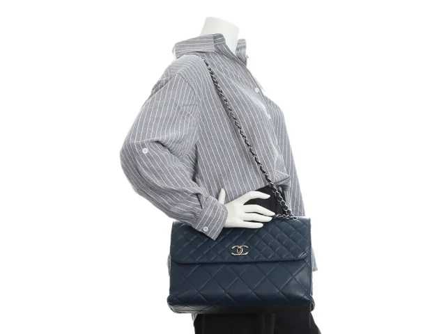 Chanel Navy Quilted Calfskin The Business Flap in Navy Calfskin from Ann's Fabulous Finds, photo 10 of 10