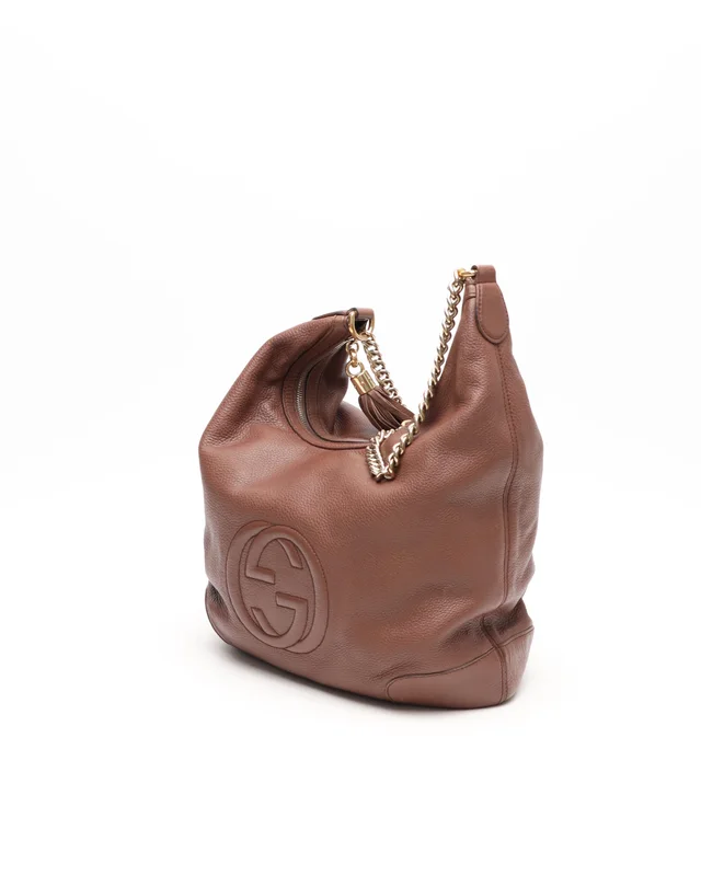 Gucci Soho Tassel Chain Hobo Bag in Leather from A Retro Tale, photo 2 of 8