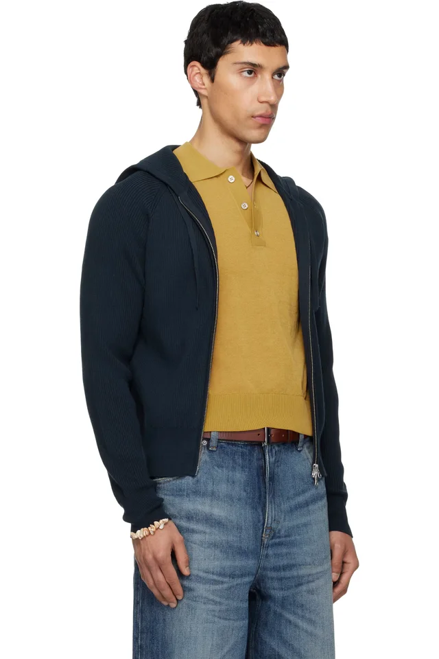 CARRER Navy Matti Hoodie, photo 2 of 4 from SSENSE