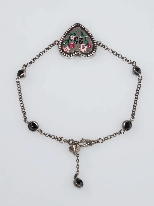 Gucci Silver Metal Bosco & Orso Heart Bracelet in Silver from Yoogis, photo 4 of 7