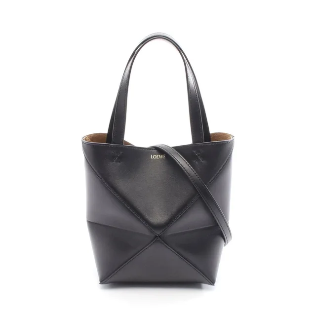 Loewe Puzzlefold Handbag Leather Black in black Leather from Poshmark, photo 1 of 1