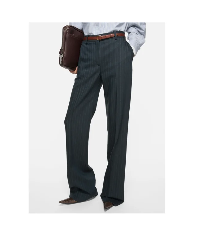 Acne Studios PINSTRIPE WOOL SUIT TROUSERS, photo 5 of 6 from SENSER