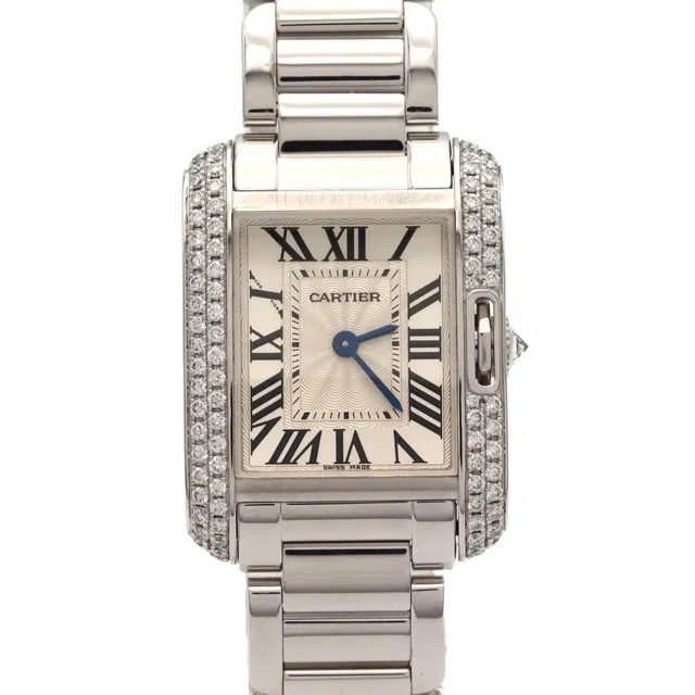 Cartier Tank Anglaise SM WG 2D WG Quartz Watch from The Reluxe