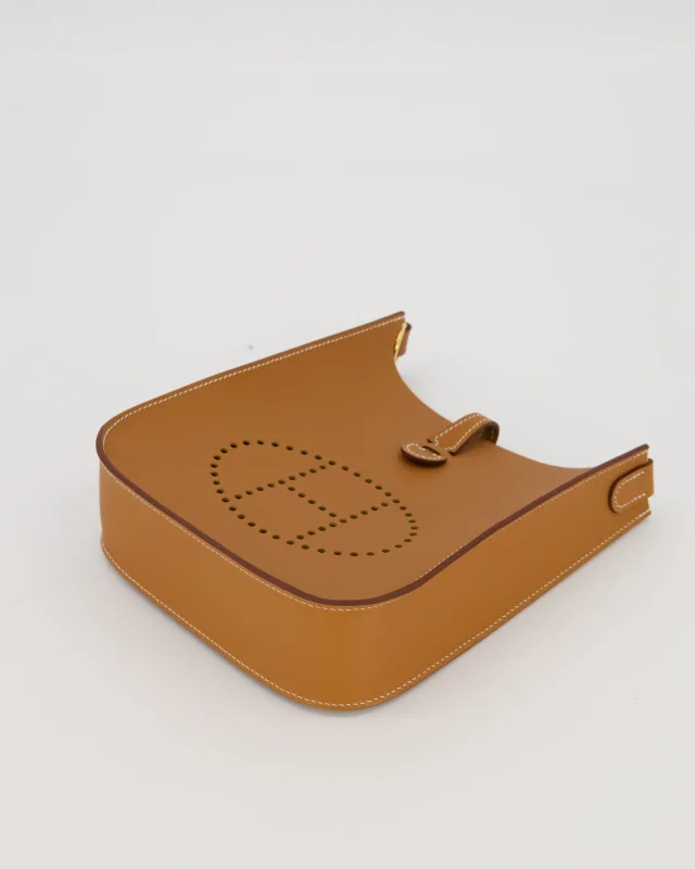 Hermès Gold Mini Evelyne Sellier Bag in Gold Epsom leather from Sellier, photo 18 of 18
