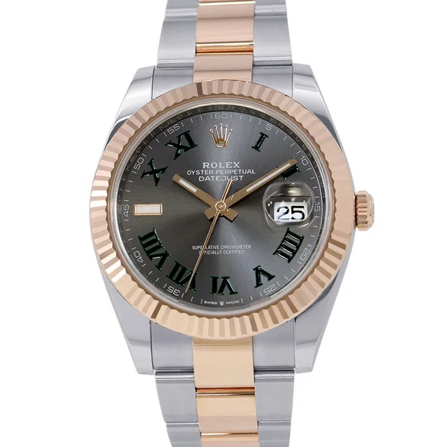 Rolex Datejust W41mm Stainless Steel K18PG Slate Dial126331 from GALLERY RARE