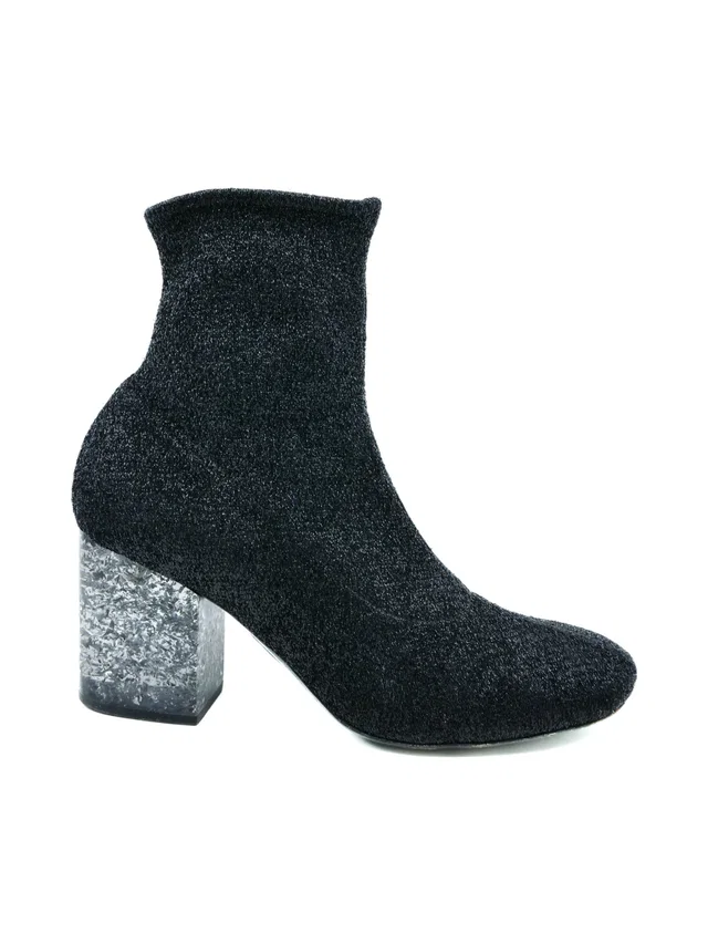 Celine Glitter Sock Boot, 36 in Leather from Arcade Vintage