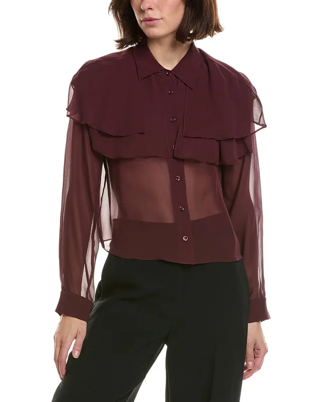 FRAME Denim FRAME The Silk Cape Blouse, image 1 of 1 from Rue La La