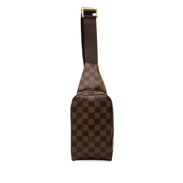 Brown Louis Vuitton Damier Ebene Geronimos Crossbody Bag in Brown Canvas from Designer Revival, photo 1 of 1