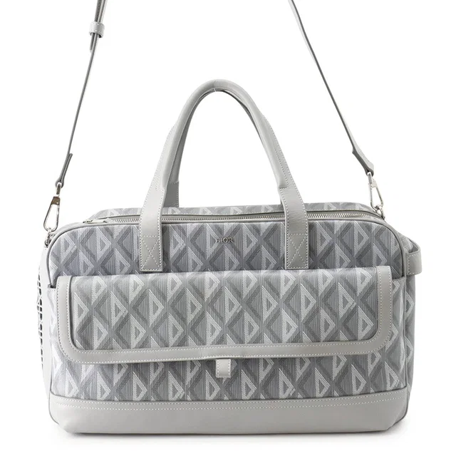 Dior Hit the Road Pet Carrier Bag Gray1ESDU035CDP_H42E PVC Leather in Leather from GALLERY RARE