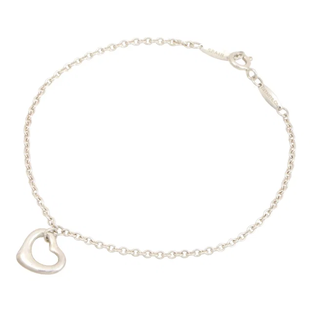 Tiffany & Co. SV925 Open Heart Bracelet Silver in Silver from VINTAGE QOO TOKYO