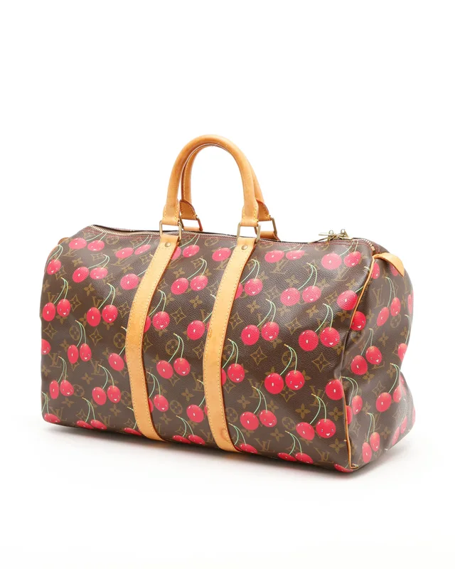 Louis Vuitton Keepall 45 Cerises Cherry Limited Edition Takashi Murakami Weekend Bag from A Retro Tale, photo 2 of 12