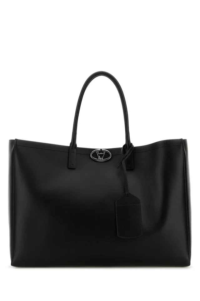 Valentino Garavani Tote Bag — Black in Black Calfskin from HEWI