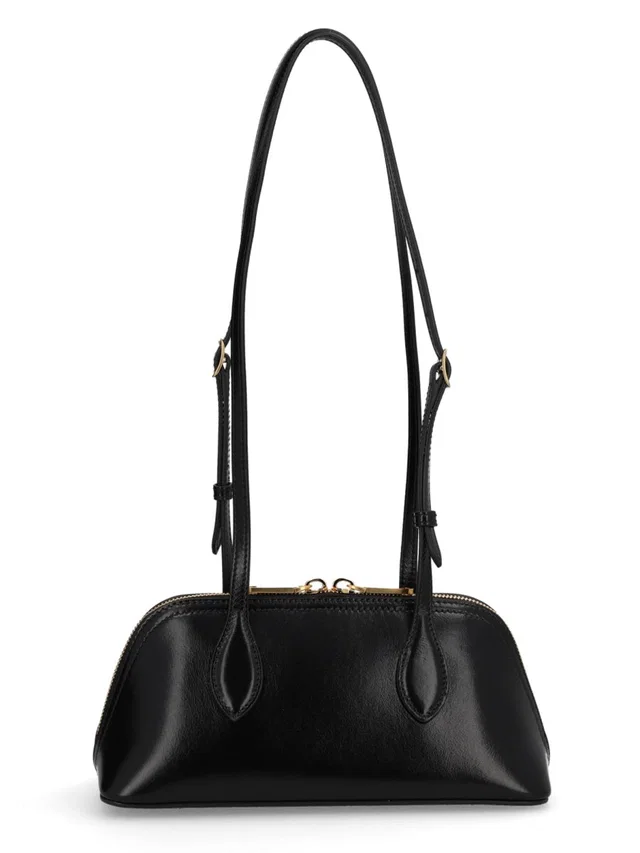 Bally Praline S Top Handle Bag — Black Calf Leather in Black Calfskin from HEWI