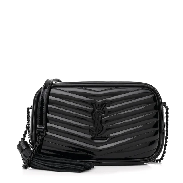 Saint Laurent Lou Camera Calfskin Leather Bag - Black in Black Calfskin from H&T