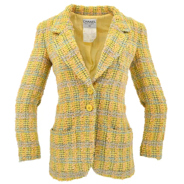 Chanel Fall 1994 single-breasted tweed jacket #36 in Tweed from AMORE Vintage Tokyo