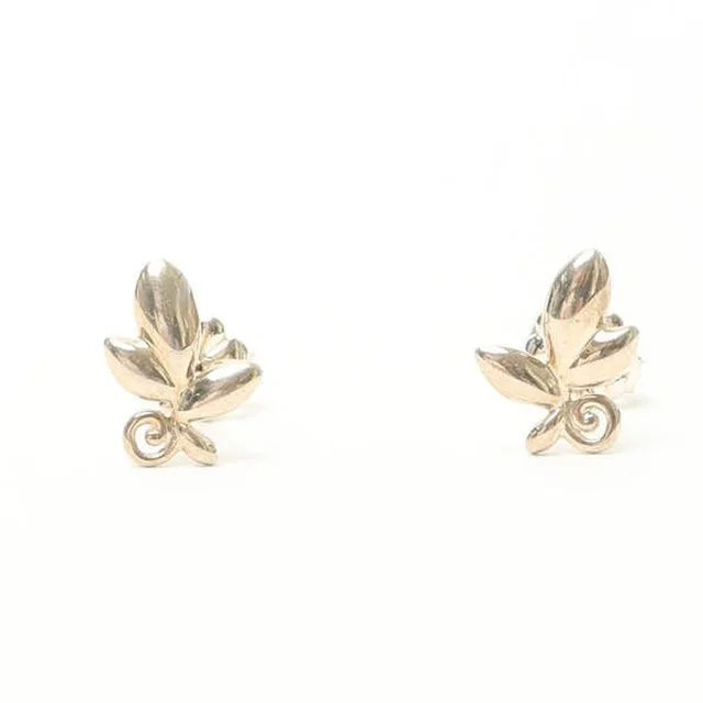 Tiffany & Co. Leaf Rhinestone Earrings from A Retro Tale