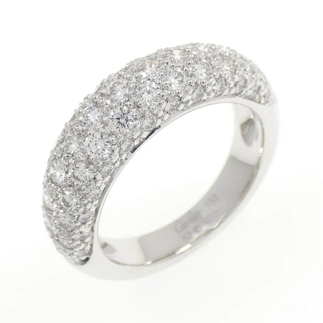 Cartier Etincelle 750 White Gold Diamond Ring Size 12 in White from LuxUness