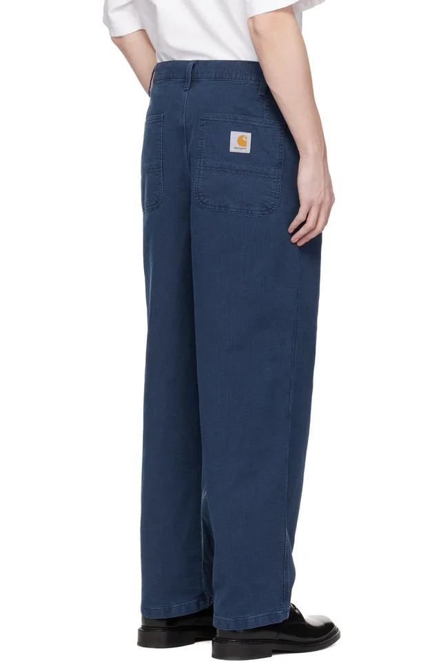 Carhartt Work In Progress Blue Parrish Corduroy Trousers, photo 3 of 4 from SSENSE