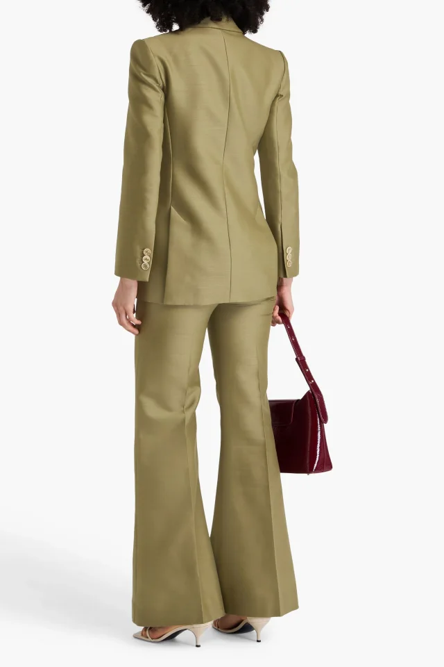Zimmermann Double-Breasted Wool and Silk-Blend Blazer, photo 3 of 4 from THE OUTNET