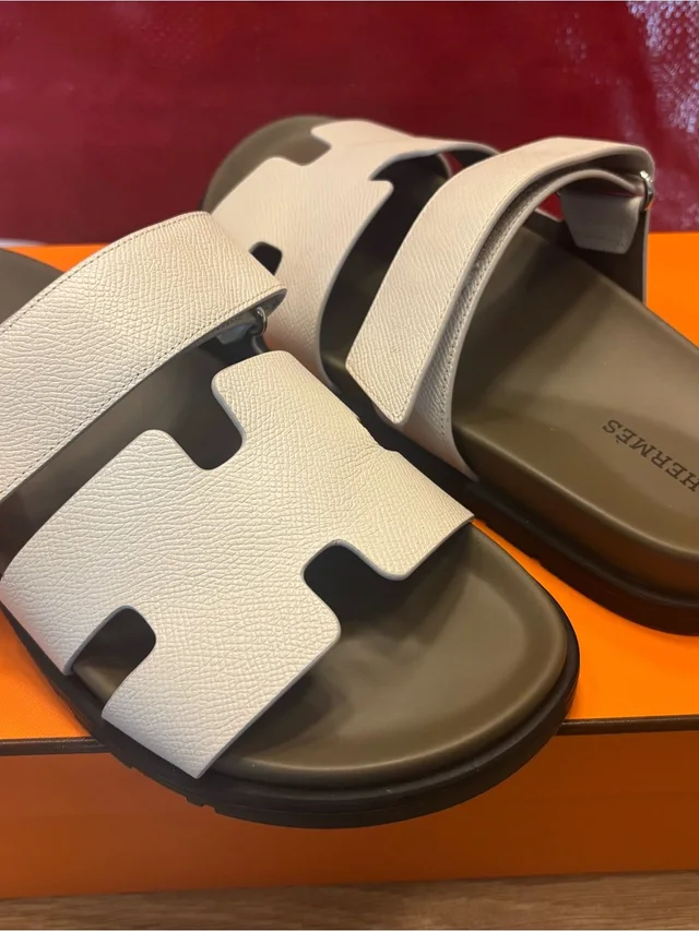 Hermès Chypre Beige Glaise Vert 40 Sandals in brown|green|neutral from Poshmark
